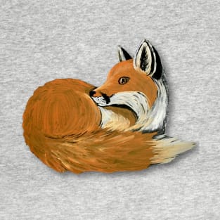 Cozy Curled Up Fox T-Shirt